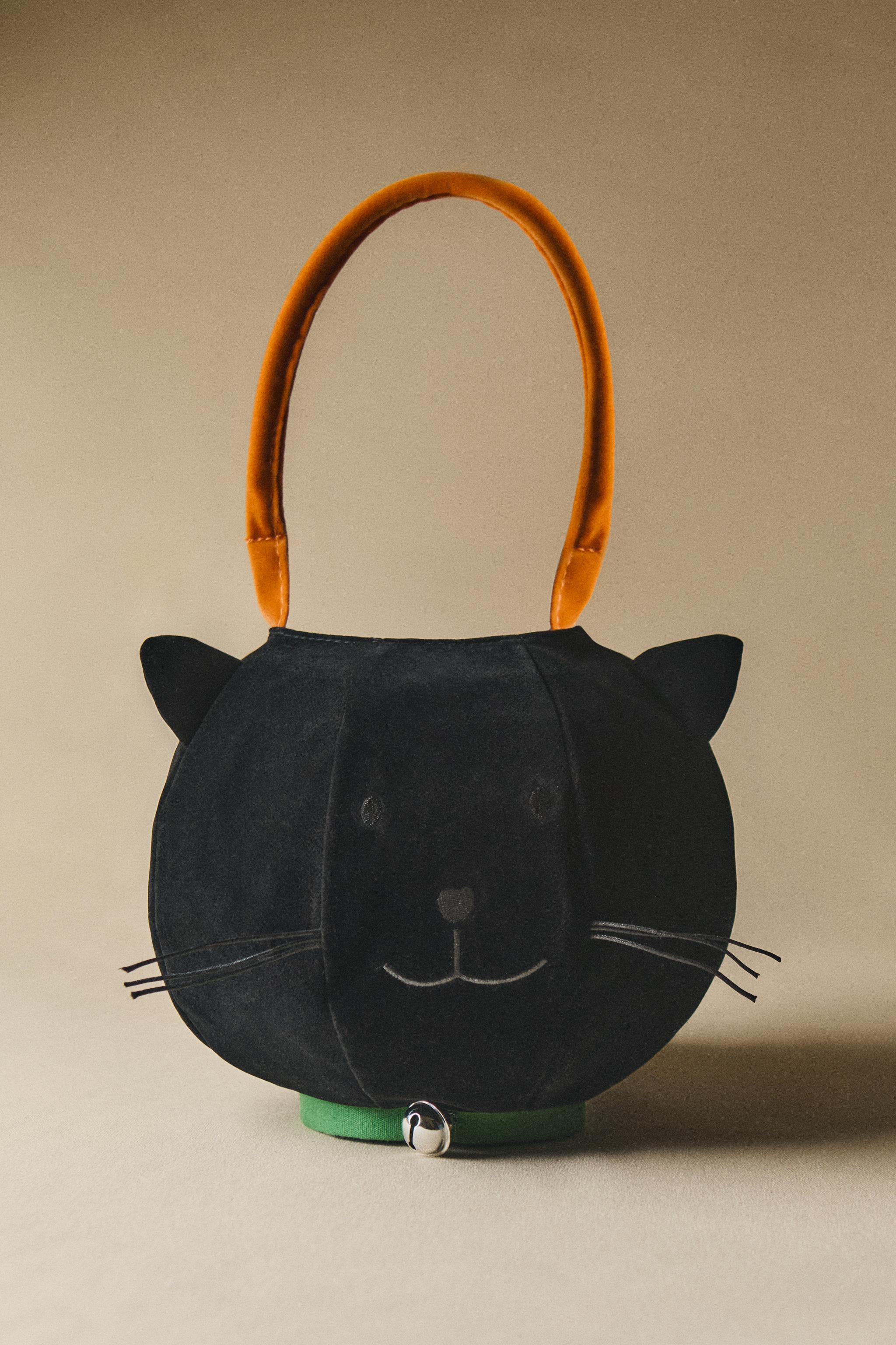 CHILDREN'S HALLOWEEN CAT CANDY BAG